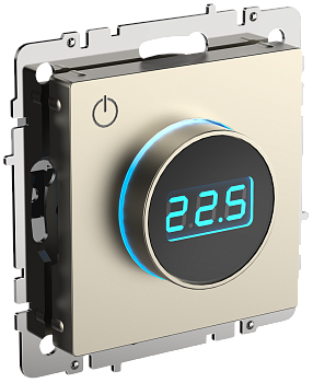 Термостат электронный с индикацией BRITE шампань IEK в Чите