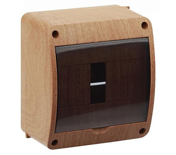 Щит распределительный навесной пластиковый ЩРН-П-6 модулей 140х125х85мм IP40 бук в Чите