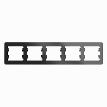 Рамка пятиместная Glossa SE антрацит в Чите