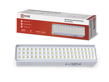 Светильник светодиодный аварийный СБА 1096-60DC 60LED 1.5Ah lithium battery DC IN HOME в Чите