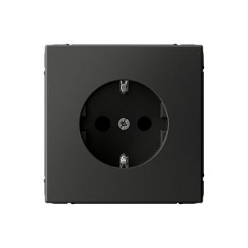 ARTGALLERY РОЗЕТКА с заземлением со шторками, 16А, механизм, БАЗАЛЬТ в Чите