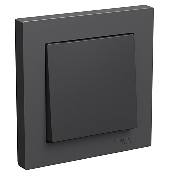 Выключатель одноклавишный AtlasDesign SE базальт в сборе в Чите