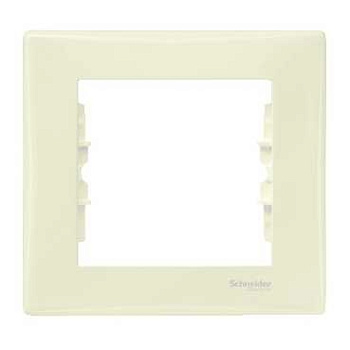 Рамка одинарная SEDNA Schneider Electric крем в Чите