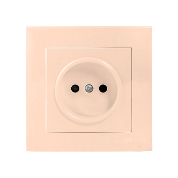 Валенсия розетка 1-местная б/з 10А кремовая с защитными шторками EKF PROxima в Чите