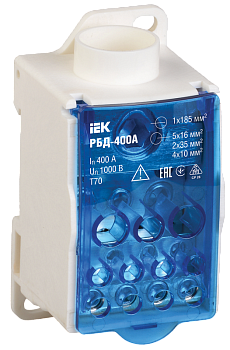 Распределительный блок IEK на DIN-рейку РБД-400А в Чите