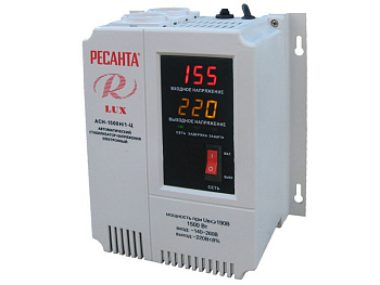Стабилизатор напряжения однофазный цифровой настенный ACH-1500Н/1-Ц Lux Ресанта в Чите
