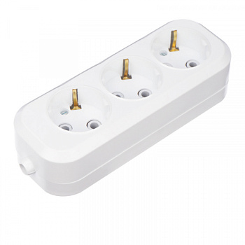 Колодка 3 гнезда с заземлением REXANT в Чите