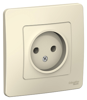 Розетка одинарная BLANCA SE молочная в Чите