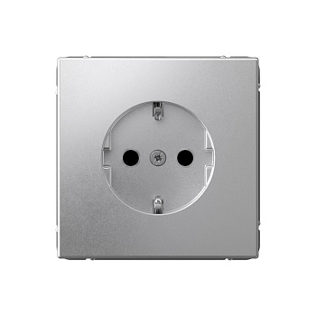 ARTGALLERY РОЗЕТКА с заземлением со шторками, 16А, механизм, АЛЮМИНИЙ в Чите