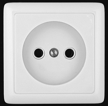 Розетка одинарная ХИТ SE накладная белая в Чите