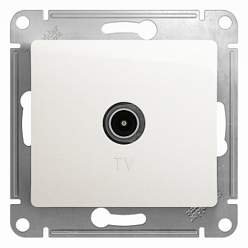 Розетка телевизионная проходная 4DB Glossa SE перламутр в Чите
