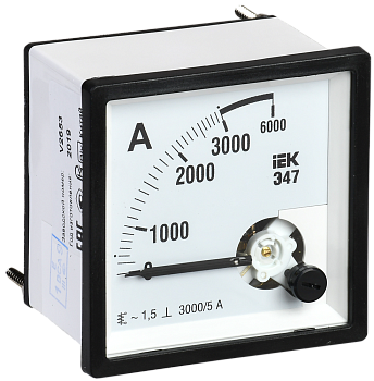 Амперметр Э47 3000/5А класс точности 1,5 96х96мм IEK в Чите