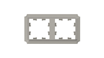 Рамка двойная AtlasDesign SE Antique шампань в Чите