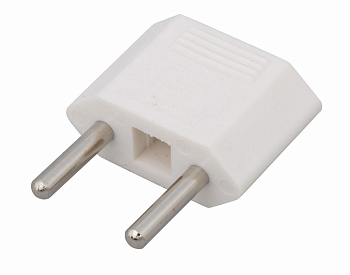 Сетевой переходник плоский «Тефаль» белый REXANT в Чите