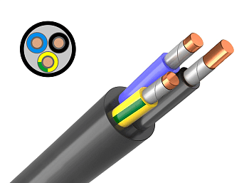 Кабель ВВГ-нг(А)-FRLS 3х2,5 ГОСТ в Чите