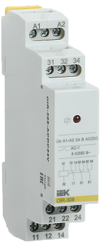 Реле промежуточное OIR 3 контакта 8А 24В AC/DC IEK в Чите