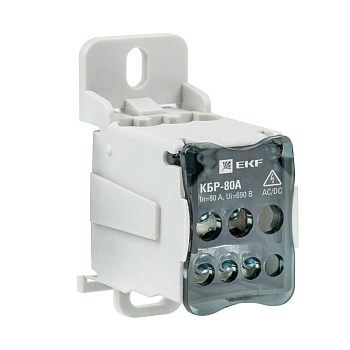 Блок распределительный КБР на DIN-рейку и монтажную панель 80A EKF PROxima в Чите