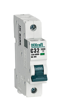 Автоматический выключатель DEKraft ВА-105 1P 32A 10кА х-ка C в Чите
