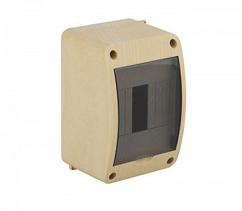 Щит распределительный навесной пластиковый ЩРН-П-4 модуля 140х90х85мм IP40 сосна в Чите