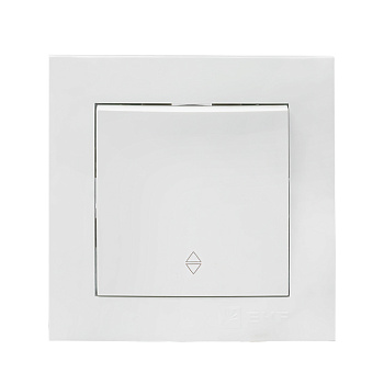 Выключатель проходной одноклавишный Валенсия EKF белый в Чите