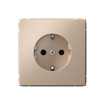 ARTGALLERY РОЗЕТКА с заземлением со шторками, 16А, механизм, ПЕСОЧНЫЙ в Чите