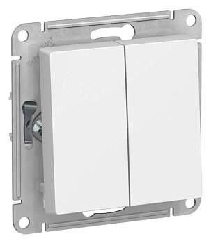 Переключатель двухклавишный AtlasDesign SE лотос в Чите