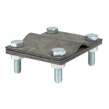 Зажим заземлитель 20 - полоса 50 (пластина 70*80мм) HZ EKF PROxima в Чите